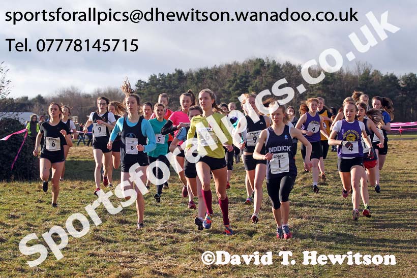 Durham Schools Cross Country, Meadowfield Leisure Centre, Meadowfield. Photo: David T. Hewitson/Sports for All Pics
